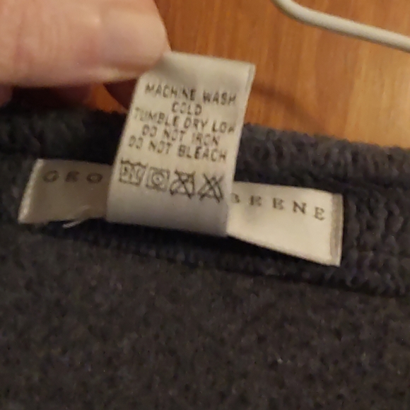 Geoffrey Beene periwinkle fleece blazer / cardigan - Picture 4 of 5